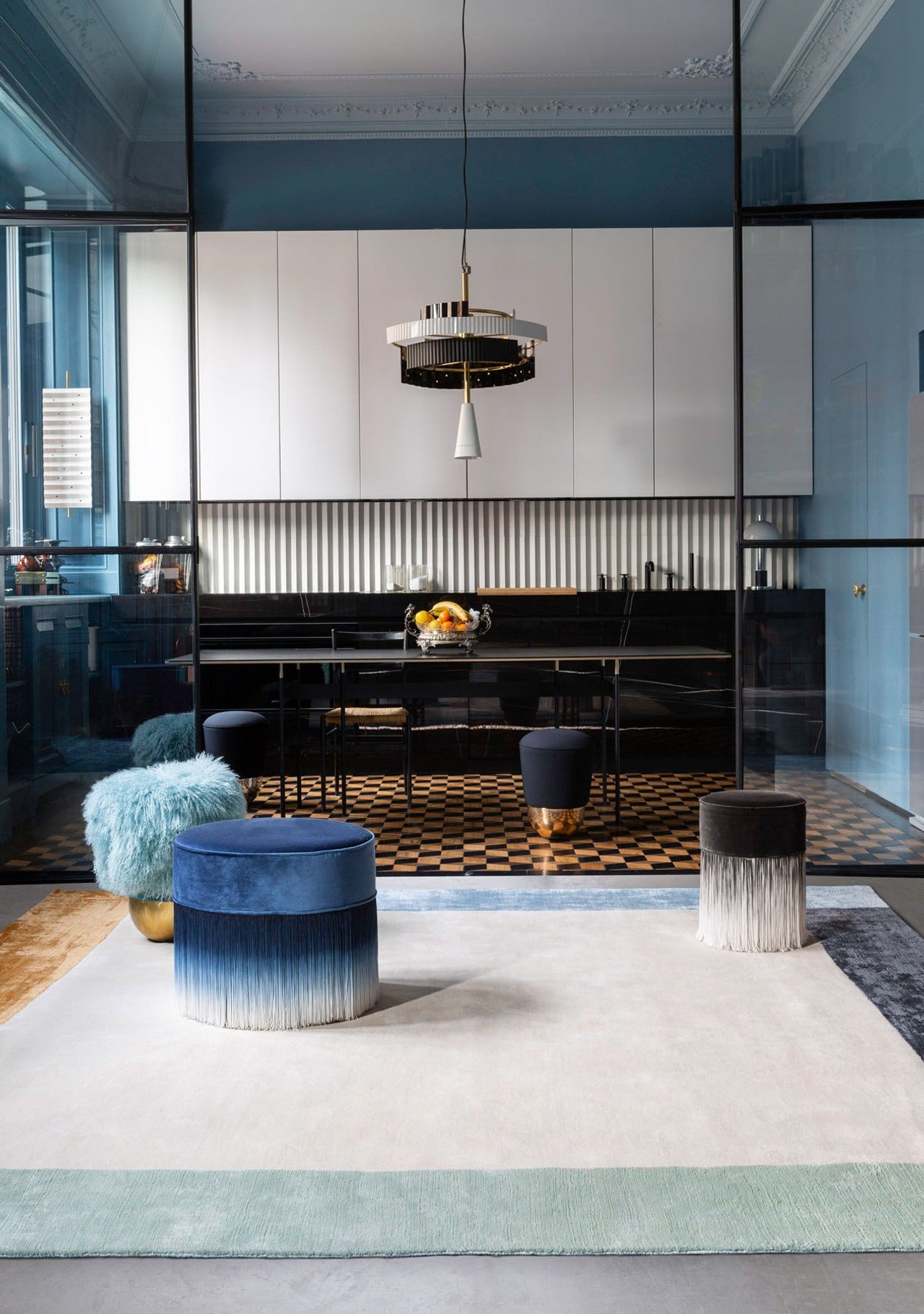Joyful tibetan Wool rug