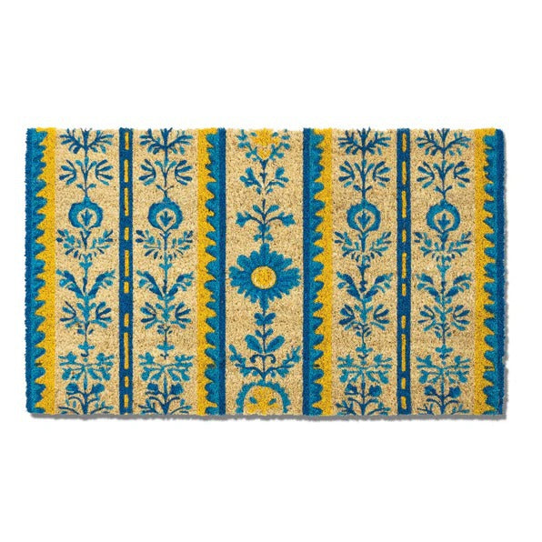 Provencal Floral Stripe Doormat